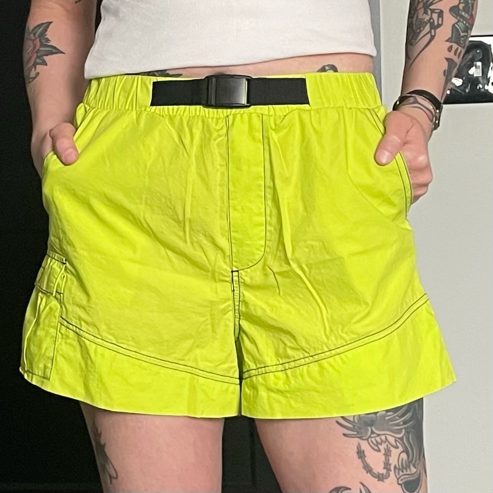 Urban Outfitters High Waisted Cargo Cotton Shorts